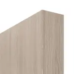 Detailansicht der stumpfen Kante von Eiche grau LA 24 schlossseitig Basic Durat Schiebetür - Huga