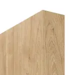 Detailansicht der stumpfen Kante von Asteiche LA 24 schlossseitig Basic Durat Schiebetür - Huga