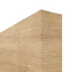 Detailansicht der stumpfen Kante von Asteiche quer DIN-LA Basic Durat Schiebetür - Huga