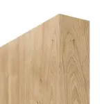 Detailansicht der stumpfen Kante von Asteiche LA 12 Basic Durat Schiebetür - Huga