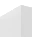 Detailansicht der stumpfen Kante von Bütte Weiß LA 14 Basic Durat Schiebetür - Huga