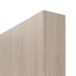 Detailansicht der stumpfen Kante von Eiche grau LA 4 mittig Basic Durat Schiebetür - Huga