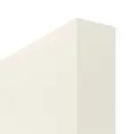 Detailansicht der stumpfen Kante von Weiß ähnlich RAL 9010 LA 24 schlossseitig Basic Lack Schiebetür - Huga