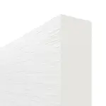 Detailansicht der stumpfen Kante von Schiebetür Strukturiert Weiß LA 4 Basic - Huga