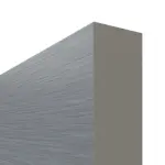 Detailansicht der stumpfen Kante von Schiebetür Strukturiert Hygge Grau LA 7 Basic - Huga