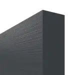 Detailansicht der stumpfen Kante von Schiebetür Cotton like Anthrazit LA 7 Basic - Huga
