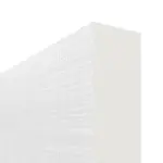 Detailansicht der stumpfen Kante von Schiebetür Cotton like Weiß LA 9 Basic - Huga