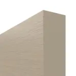 Detailansicht der stumpfen Kante von Schiebetür Strukturiert Taupe LA Bullauge Basic - Huga