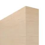 Detailansicht der stumpfen Kante von LEBO Schiebetür Can. Ahorn Matt Cross Echtholzfurniert