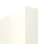 Detailbild der stumpfen Kante von Weisslack 9010 1 LA-16-40 Schiebetür mit eckiger Türkante - Lebo