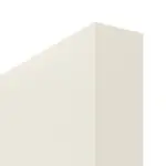 Detailansicht der stumpfen Kante von Weißlack 9010 Schiebetür - Jeld-Wen