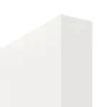 Detailansicht der stumpfen Kante von Groove 50 LA 8 ProLine Lack Verkehrsweiß RAL 9016 Schiebetür - Hörmann