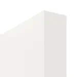 Detailansicht der stumpfen Kante von Montana 2 ClassicLine Weißlack Schiebetür - Hörmann