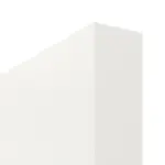 Detailansicht der stumpfen Kante von Lacuna 4 LA Classic Weißlack Schiebetür - Huga