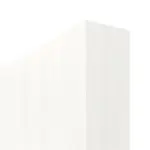 Detailansicht der stumpfen Kante von Smart 1 quer Basic Durat Pino Weiß Schiebetür - Huga