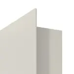 Detailansicht der eckigen Kante von Außentür-Set Stahl mit Feuerschutzfunktion EI2 90-C5-SA 62-1 mit Rechteckverglasung Ausschnitt 3 inkl. Blockzarge - Teckentrup