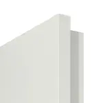 Detailansicht der eckigen Kante von CLASSEN Doppelflügeltür Linea Premium M3 RAL 9003 Weißlack inkl. Zarge 