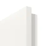 Detailbild der eckigen Türkante von Weiß RAL 9016 LA 24 Basic Durat Doppelflügeltür inkl. Zarge - Huga