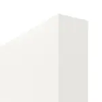 Detailbild der stumpfen Türkante von Weiß RAL 9016 LA 11 Basic Durat Schiebetür - Huga