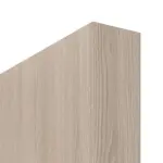 Detailbild der stumpfen Türkante von Eiche grau LA Bullauge Basic Durat Schiebetür - Huga