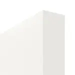 Detailbild der stumpfen Türkante von Weiß ähnlich RAL 9016 LA 11 Basic Lack Schiebetür - Huga