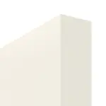 Detailbild der stumpfen Türkante von Weiß ähnlich RAL 9010 DIN-LA Basic Lack Schiebetür - Huga