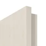 Detailansicht der eckigen Kante von GARANT Wohnungseingangstür Authentic Perl CePaL mit Lichtausschnitt LA-10