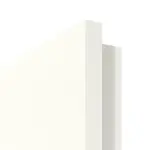 Detailansicht der eckigen Kante von GARANT Wohnungseingangstür W1000ST3 Premium Weiß GHK08 mit Lichtausschnitt LA-12