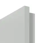 Detailansicht der eckigen Kante von Groove 15 ProLine Lack Grau RAL 7035 Wohnungseingangstür - Hörmann