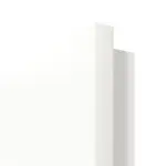 Detailansicht der eckigen Kante von Doppelflügeltür DIN-LA Ultramatt Weiß ProLine inkl. Zarge - Hörmann