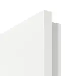 Detailansicht der Premiumkante von GARANT Doppelflügeltür inkl. Zarge U11209SD Edelweiß GHK08 mit Lichtausschnitt LA-DIN Sprosse SP4