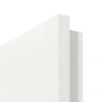 Detailansicht der eckigen Kante von Lacuna 4 LA Classic Weißlack Doppelflügeltür inkl. Zarge - Huga