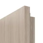 Detailansicht der eckigen Kante von Sueno 2 Concept Durat Eiche grau Doppelflügeltür inkl. Zarge - Huga