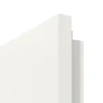 Detailansicht der eckigen Kante von Sueno 2 Concept Durat Verkehrsweiß RAL 9016 Doppelflügeltür inkl. Zarge - Huga