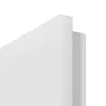 Detailansicht der eckigen Kante von Bütte Weiß LA 12 Basic Durat Innentür - Huga