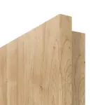 Detailansicht der eckigen Kante von Asteiche LA 14 Basic Durat Innentür - Huga