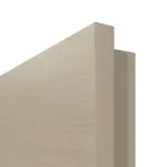 Detailansicht der eckigen Kante von Cotton like Taupe LA 11 Basic Innentür - Huga