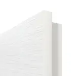 Detailansicht der eckigen Kante von Strukturiert Weiß LA 24 Basic Innentür - Huga