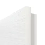 Detailansicht der eckigen Kante von Strukturiert Weiß LA 6 Basic Innentür - Huga