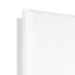 Detailansicht der runden Kante von Esche Weiß Pore Es 242 Portalit Innentür Lineo Typ 3605 - Westag