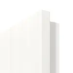 Detailansicht der eckigen Kante von Smart 2 quer Steel 80 Basic Durat Pino Weiß Innentür - Huga
