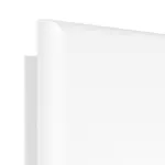 Detailansicht der runden Kante von Esche Weiß Pore Es 242 Portalit Innentür View Typ 2209 - Westag