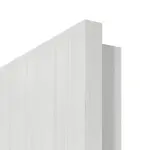 Detailansicht der eckigen Kante von GARANT Schallschutztür Authentic Grigio GCK08