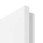 Detailansicht der eckigen Kante von GARANT Wärmeschutztür U11209SD Edelweiß GHK08