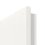 Detailbild der runden Türkante von Weiß RAL 9016 LA 27 ProLine Duradecor Doppelflügeltür inkl. Zarge - Hörmann