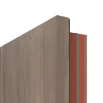 Detailansicht der Kante von CLASSEN Brandschutztür-Set EI30 42db Esche Graphit Iridium inkl. Zarge