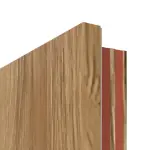 Detailansicht der Kante von CLASSEN Brandschutztür-Set EI30 42db Grandson Eiche Iridium inkl. Zarge