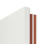 Detailansicht der Kante von CLASSEN Brandschutztür-Set EI30 42db Weiß CPL inkl. Zarge