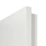 Detailansicht der eckigen Kante von CLASSEN Brandschutztür-Set EI60 M2 Weiß CPL inkl. Blockzarge