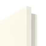 Detailansicht der Premiumkante von GARANT Brandschutztür T30 W980ST15 Platinweiß GHK08